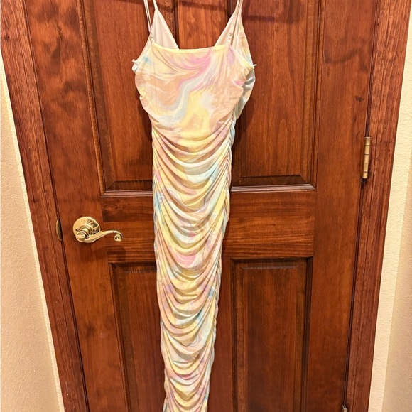 Multicolor Striped Women's Dress - Picture 4 of 5